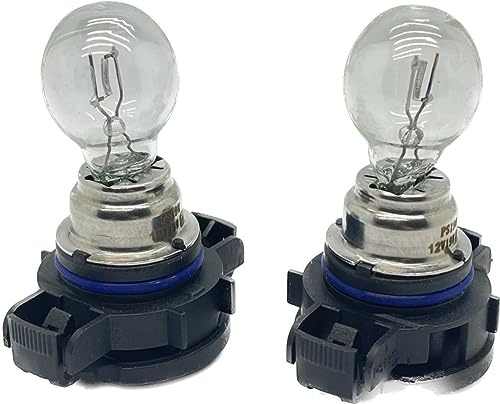 LiteSync HLG-PS19Wx2 Halogen Bulbs Non LED 2 x 12V 19W White Bulbs Lamp Daytime Running Light Fog PG20/1 PS19W E Marked