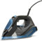 Ferro da Stiro con Flusso Costante e Funzioni Autopulente/Anticalcare - con Piastra Ceramica e Colpo Vapore, 370ml, 31x12x15cm, 2800W, Nero e Blu