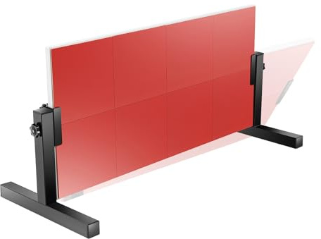 OUBUBY PingPong Rebounder bordtennis Rebound Board bordtennis backstudsbräda med 8 röda gummi och 360° justerbar träningsutrustning självträningsutrustning för hem gym inomhus utomhus