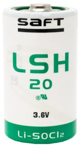 Saft LSH20 Pila de Litio 3.6V 13Ah – Tipo D, Li-SOCl₂, Alta Potencia, Pulsos de hasta 4A, Rango Térmico Extremo, para Telemática, Seguridad y Medición Industrial (Pack 2 uds)