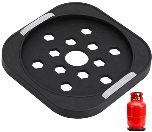 HEALEEP Vassoio Mobile per Bombola Gas Ruote Base in Materiale Spesso Capacitá Carico per Cucina e Grigliate