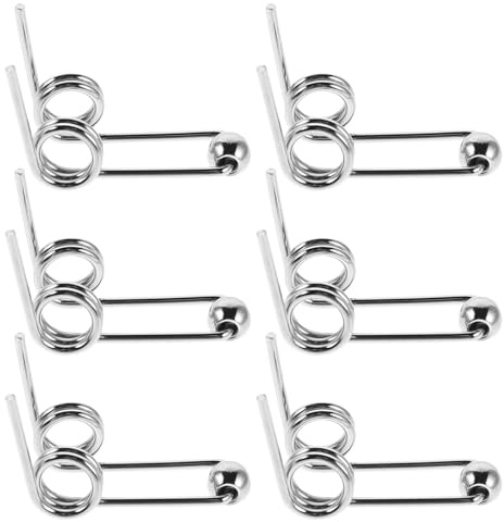 IMIKEYA 6 Molletti per Ferro Arricciacapelli in Metallo, Argento, Installazione Facile, per Manutenzione Quotidiana, Accessori per Styling dei Chioma