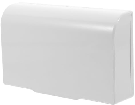 CALLARON Copertura Adesiva per Presa Elettrica Esterna 2 Posti, Scatola Copripresa Bianca, Protezione Resistente alle Intemperie per Installazione senza Fori, Adatta per Uso Esterno