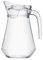 Domotti Brocca in vetro con manico, 1,3 l, trasparente, lavabile in lavastoviglie, 1 pezzo
