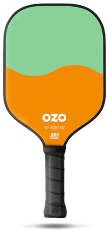OZO Pickleball – Spark Inceptra Gelato – USAPA-Zugelassener Kontroll-Schläger für Anfänger – Fiberglas-Oberfläche (Pistazie-Melone), Pistachio & Melon