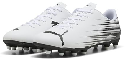 Puma Attacanto II FG/AgSoccer - Tenis para Hombre, Blanco (Puma White)/Negro (Puma Black), 39 EU