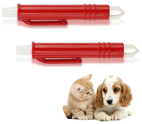 Favson La confezione include 2 pinze rosse per zecche. Le dimensioni della pinza per zecche sono 9,3 x 1,7 x 1,3 cm, il peso è di circa 7,2 g. Leggero e portatile, facilmente accessibile in qualsiasi