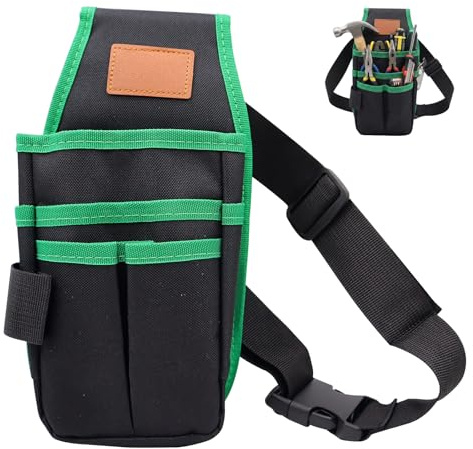 OMJMYY Marsupio Porta Attrezzi, Oxford Porta Attrezzi da Cintura, Borsa da Cintura per Attrezzi Cintura Porta Attrezzi con Cinture Regolabile per Elettricista Falegnami Giardinieri Tecnico Edilizia