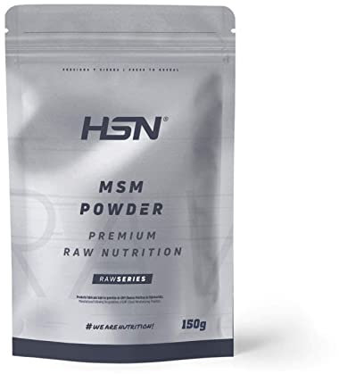 MSM 1000 MG en Polvo de HSN | 150 g = 150 Tomas por Envase de MetilSulfonilMetano | 100% Puro MSM Sin Aditivos | No-GMO, Vegano, Sin Gluten