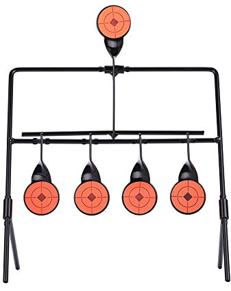 Hiram Air Gun Pellet BB Gun Resetting Target, Rated for .22/.177 Caliber