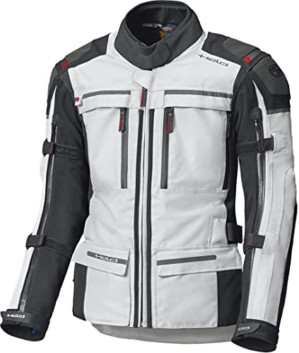 Held Motorradjacke mit Protektoren Motorrad Jacke Atacama Textiljacke GTX grau/rot XXL (lang), Herren, Tourer, Ganzjährig