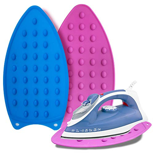 Silicone Iron Rest Pad - Iron Rest Plate, Purple and Blue 2 Pack Perfect for Ironing Board Ironing Board and Mat