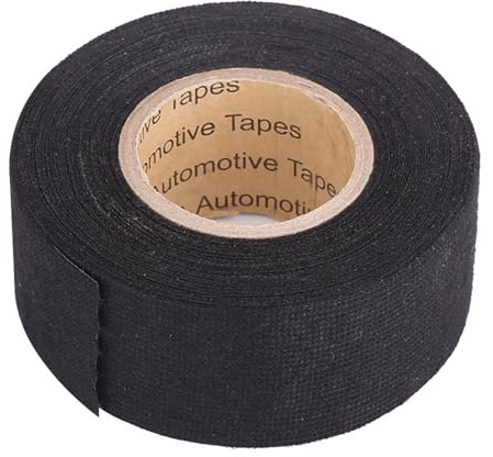 Car MultiPurpose Tape Automotive Wiring Harness Tape Black Waterproof Adhesive Anti Squeak Rattle Felt(32mm11.5m) speaker insulation heat shield tape liner kit heat resistant tape cloth tape w