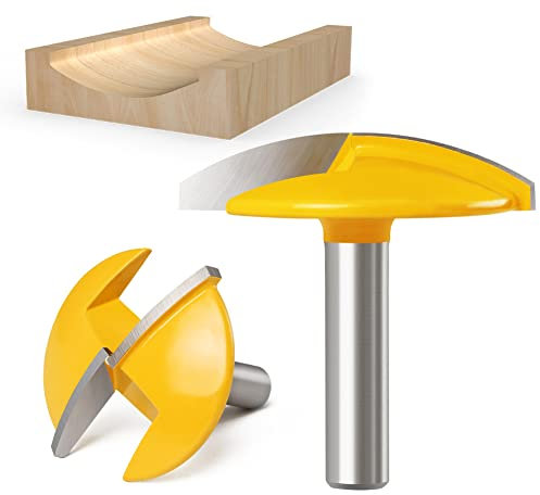 Baorder 8mm Schaft Horizontal-Kronenfräser,Hartmetall Schalenformfräser Holzbearbeitung Cutter Werkzeuge