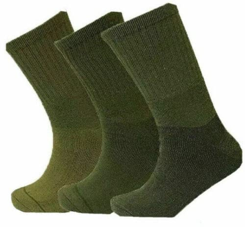 VEARZ® Mens Military Thick Winter Thermal Socks Breathable and Anti-Sweat Boot Work Socks Hike Walking Cushion Crew Outdoor Army Combat Sock UK Size 6-11