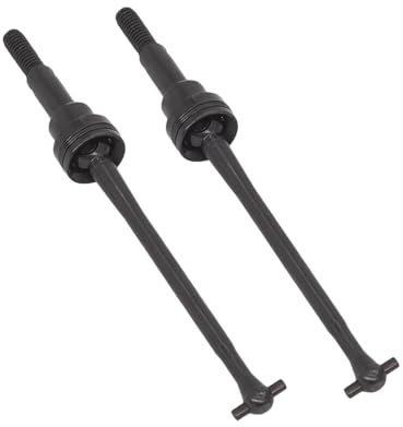 Transmision Cardan Eje Transmisión Delantero Metal CVD Para Coche RC 2 Piezas Para WLtoys 12423 12427 12428 1/12 Piezas Actualización Camión Orugas Recorrido Corto(2Piece black)