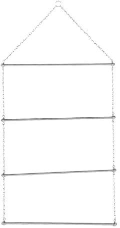 Luocute Porta Coperte, Organizer per Coperte da Sella Extra Largo da 33 Pollici con 4 Aste Sospese, da Sella e Imbottiture per Imbottiture per Cavalli e Biancheria per la Casa,