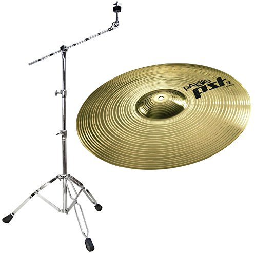 Paiste PST3 14 Crash Becken + keepdrum Galgen-Beckenständer