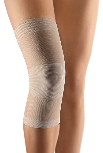 Bort Zweizug Kniestütze Bein Knie Bandage, stabiliseriend, hautfarben, M