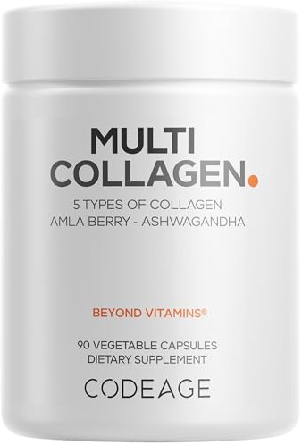 Code Age Capsules De Protéines De Collagène Multiples: 90 Perles, Le Tout Dans Un Seul Bouillon De Super Os