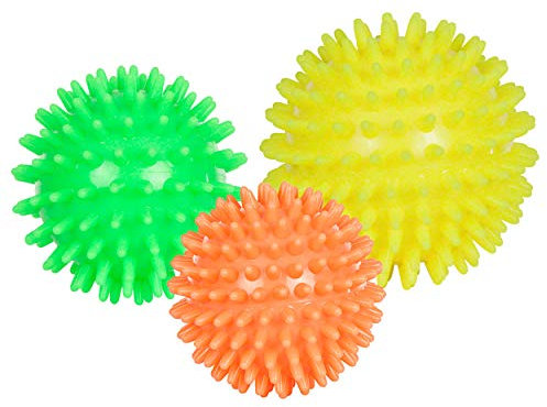 Sport-Tec Igel-Ball Soft, 3er Set, Massageball, Noppenball, Faszienball