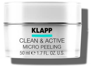 KLAPP Cosmetics - Clean & Active - Micro Peeling - mit natürlichen Schleifpartikeln - für ein klares, frisches Aussehen - 50 ml