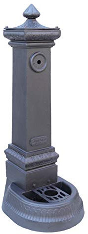 Fonderia Bongiovanni | Fontana Ghisa da Esterno | Fontana in Ghisa | Fontana a Colonna | per Casa Giardino | Parco Comune | Modello Milano | Altezza 115 cm | senza Rubinetto | Fontanella da Giardino