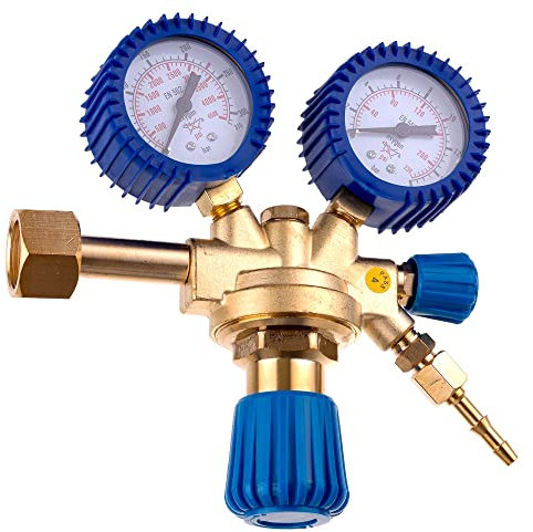 Regulador de presión de oxígeno KASTOR AI2073, para el gas comprimido, Entrada: 0-200 Bar, Salida: Máx. 10 bares