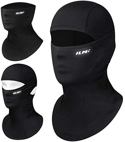 ILM Sturmhaube Winter Balaclava Herren Damen Ski Mask Sturmmaske Schwarz für Fahrrad Motorrad Skifahren,FM01A