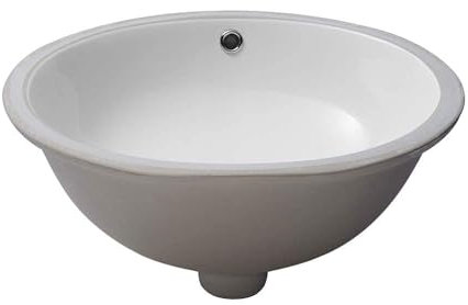 GhomeG Undermount Bathroom Sink White 19x16 Inch