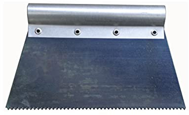 Nespoli Spatola per Colla Manico Ferro 200mm Dente Medio