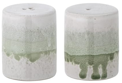Bloomingville Paula Salz- und Pfefferset, Keramik, Grün