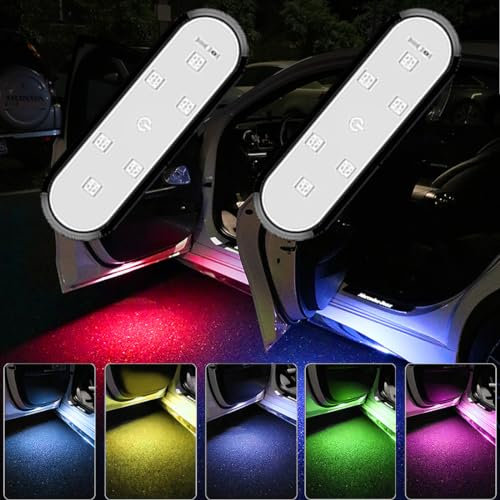 Lumière intérieure Voiture 7 Couleur,lumière intérieure Voiture LED,lumière Voiture Type Tactile,lumières Voiture l'intérieur Votre Voiture,Lampe intérieure Voiture,lumière Voiture USB (2 Pcs)