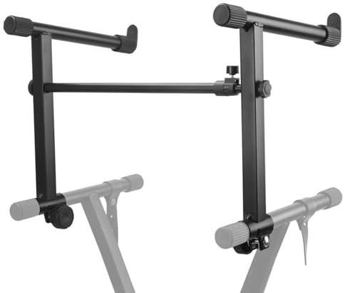 Soporte para teclado de piano, soporte para teclado ajustable - Soporte para partituras resistente,Soporte resistente para partituras, accesorios para instrumentos musicales de doble capa para estudio