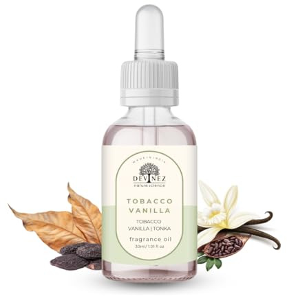Devinez Huile parfumée tabac vanille (30 ml) - Pour aromathérapie, diffuseur d'huile, fabrication de bougies, pour lui et elle