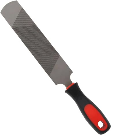 USUNFARN 12 Inches Hoof Rasp for Horses,Carbon Steel Hoof Picks for Horses with Rubber Handle,Double-Sided Hoof Farrier Rasp,Suitable for Horse/Goat/Cow/Donkey/Animal Hooves Farrier Tools (12 Inch)