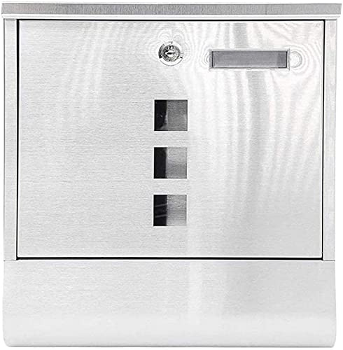 Cassetta Postale montata, Cassetta di Consegna pacchi, Cassetta Postale con Serratura, Supporto per Consegna giornali in Acciaio Inossidabile, Cassetta Postale Verticale