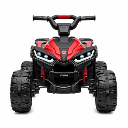 12V Kids Electric Car with Remote Control Red | Ride on Car with LED Lights | Wireless Music | USB | Spring Suspension