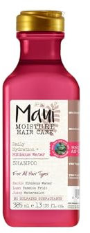 Maui Moisture Daily Hydration + Hibiscus Water Locken Shampoo, leichtes Feuchtigkeitsshampoo mit Hibiskus, Passionsfrucht & Wassermelone, regenerierende Haarpflege für alle Haartypen, vegan* (385 ml)