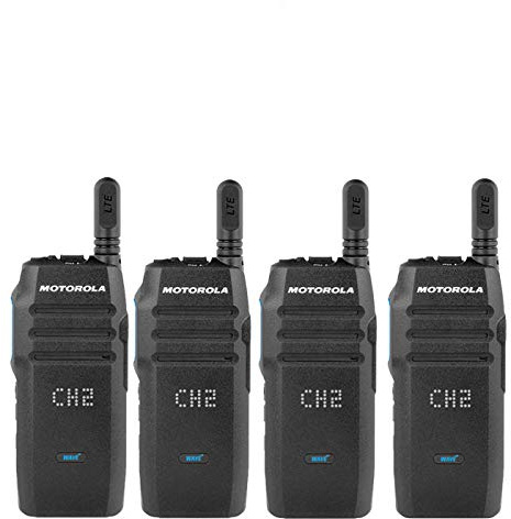 4 TLK100 Using 4G LTE/WiFi Two Way Radio with Nationwide Coverage - Monthly Service Fee Required by Motorola Solutions Black