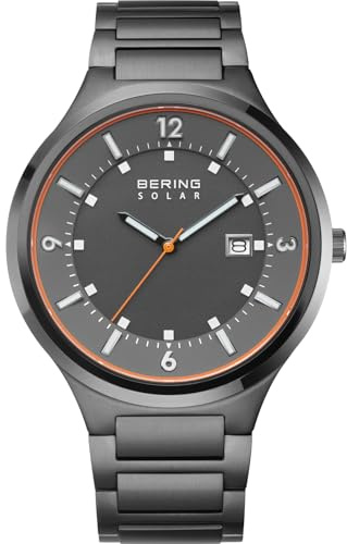 BERING Herren Uhr Solar Movement - Solar Collection mit Edelstahl und Saphirglas 14442-777 - 5 ATM