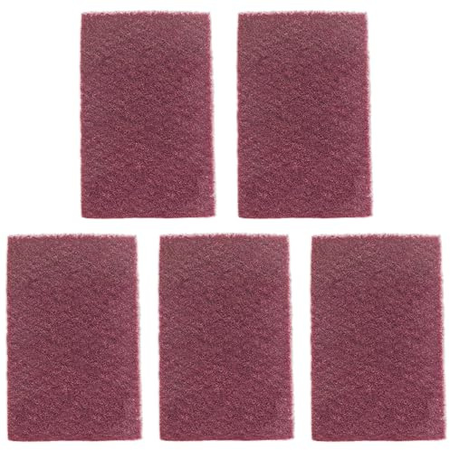 Tillverkad av Brite handpad fin universal fiberfleece slipfleece skrubb slipsvamp tung bilindustri slipning mjuk rengöringssvamp (7447_ 5 stycken)