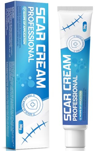 Wansiven Scar Cream, Silicone Scar Gel 30g, Scar Removal Cream Helps Reduces the Appearance of Scars from Burns Scars, Fade Surgical Scars, Burn Scars, Caesarean Section Scars, and More