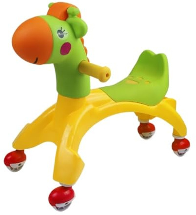 Twist Car for bambini piccoli, giocattoli da guidare, carrello a spinta con schienale rialzato, for bambini(Groen)