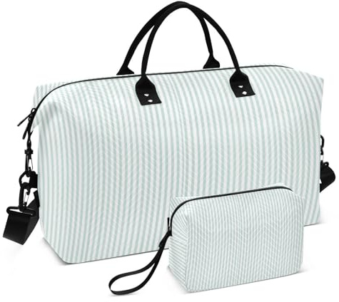 Duffelväska set dubbel väska set våg quiltad vagn ärm trendig förvaring, Mintränder, One Size, Klassisk