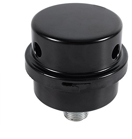 3/8Metalljudfilter Luftfilter Ljuddämpare för luftkompressor 16MM Svart