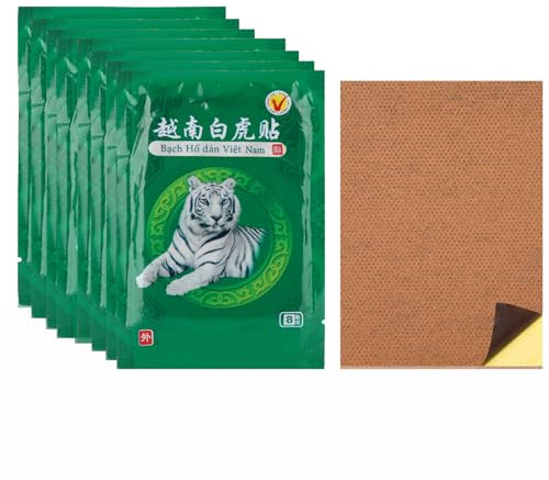 40 cerotti antidolorifici, cerotti al balsamo di tigre bianca cerotti antidolorifici, impacco termico per sollievo dal dolore al ginocchio e alle articolazioni e rilassamento muscolare