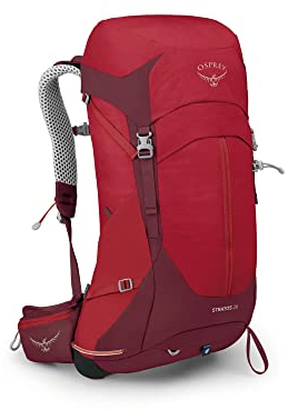 Osprey Herren Stratos 26 Rucksack, poinsettia red