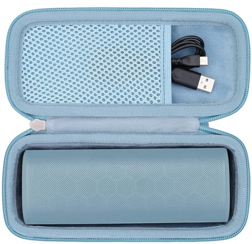 Khanka Hartschalenhülle kompatibel mit Sonos Roam 2 / Sonos Roam/Sonos Roam SL, tragbarer, wasserdichter Bluetooth-Lautsprecher, Blau, nur Hülle