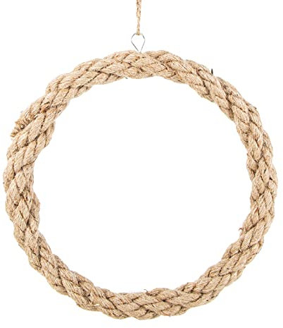 Logbuch-Verlag Türkranz Dekokranz Jute Herbst Jutekranz zum Aufhängen Ø 32 cm Tür Wand Herbst Deko